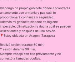 Chica sesión masajes 1 hora 50€