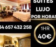 Suites de lujo por horas, máxima discreción