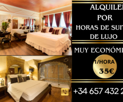 ALQUILER DE SUITES DE LUJO ECONÓMICAS 1/hora  35€