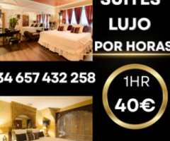 ALQUILER DE SUITES DE LUJO ECONÓMICAS 1/hora  40€