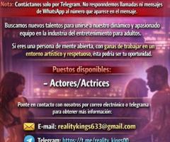 Casting Película para Adultos – Buscamos Talentos