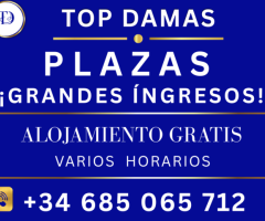 Plaza grandes ingresos y estancia gratis